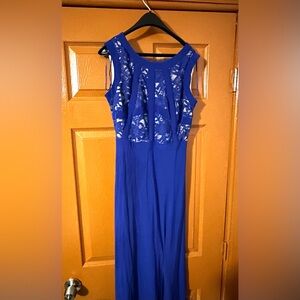 Royal Blue Morgan $ Co Dress, Size 7-8, Glittery Top, Elegant Design